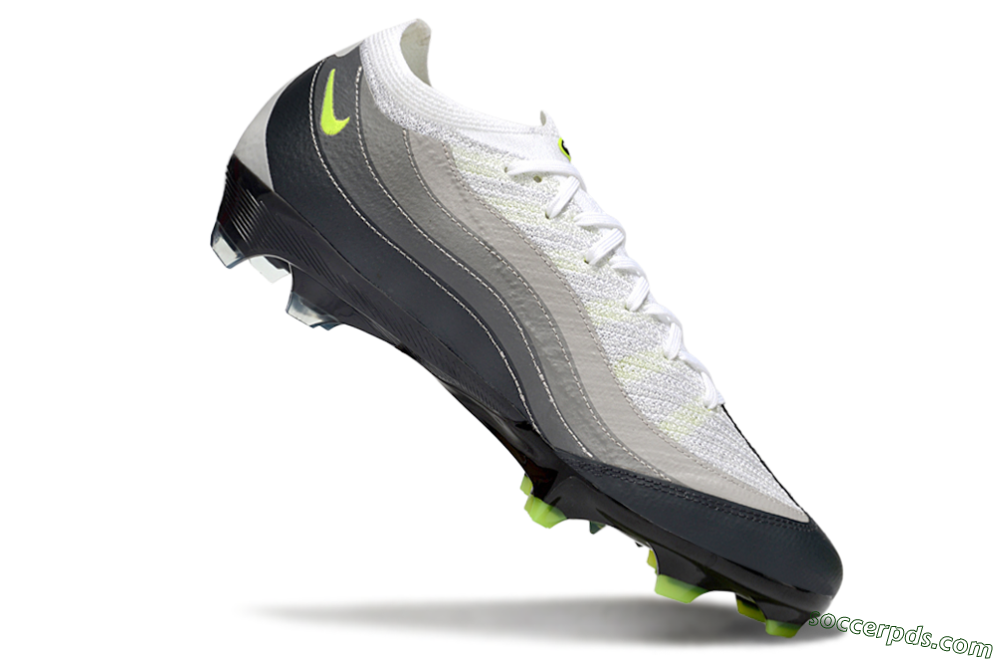 Nike Air Zoom Mercurial Vapor 16 Elite FG Low-Tops Football Boots - White/Grey/Yellow 4