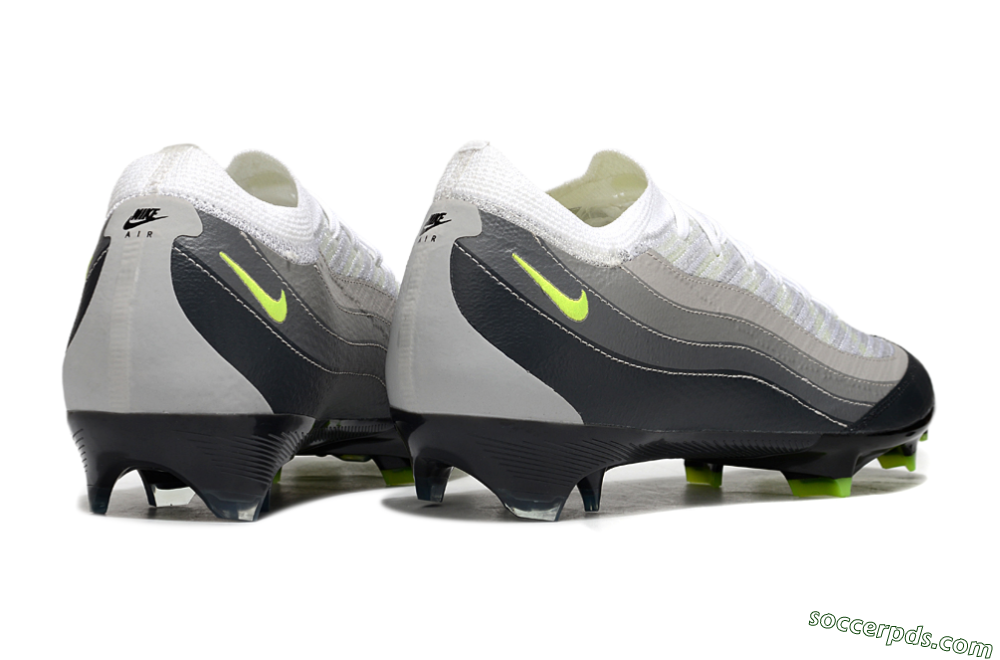Nike Air Zoom Mercurial Vapor 16 Elite FG Low-Tops Football Boots - White/Grey/Yellow 6
