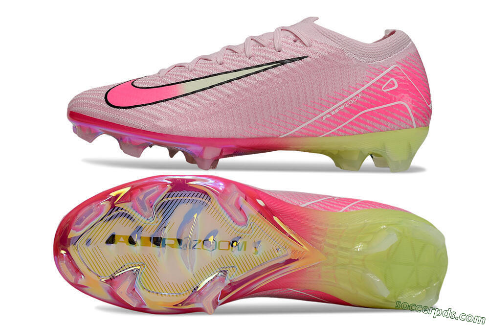 Nike Air Zoom Mercurial Vapor 16 Elite FG Low-Tops Football Boots - Pink/White/Yellow 0
