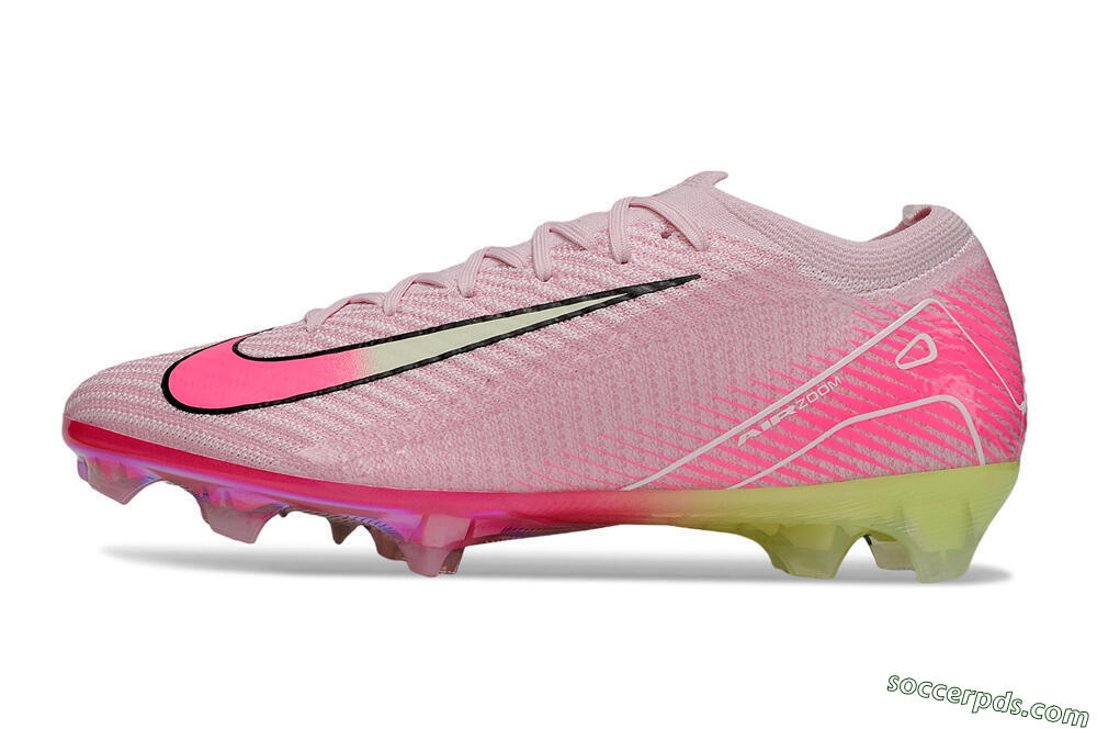 Nike Air Zoom Mercurial Vapor 16 Elite FG Low-Tops Football Boots - Pink/White/Yellow 2