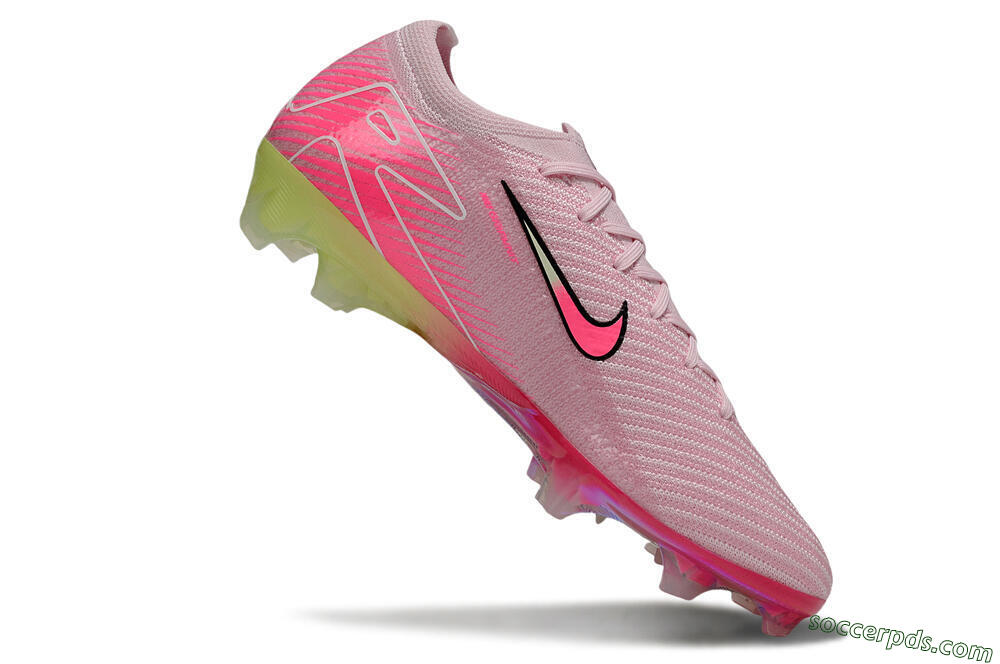 Nike Air Zoom Mercurial Vapor 16 Elite FG Low-Tops Football Boots - Pink/White/Yellow 4