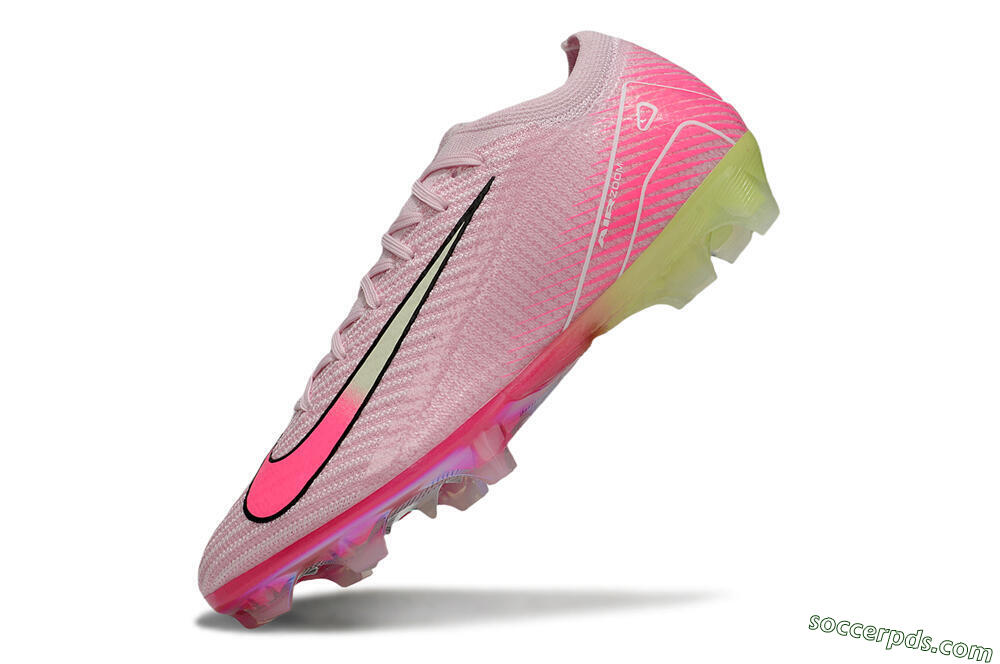 Nike Air Zoom Mercurial Vapor 16 Elite FG Low-Tops Football Boots - Pink/White/Yellow 5