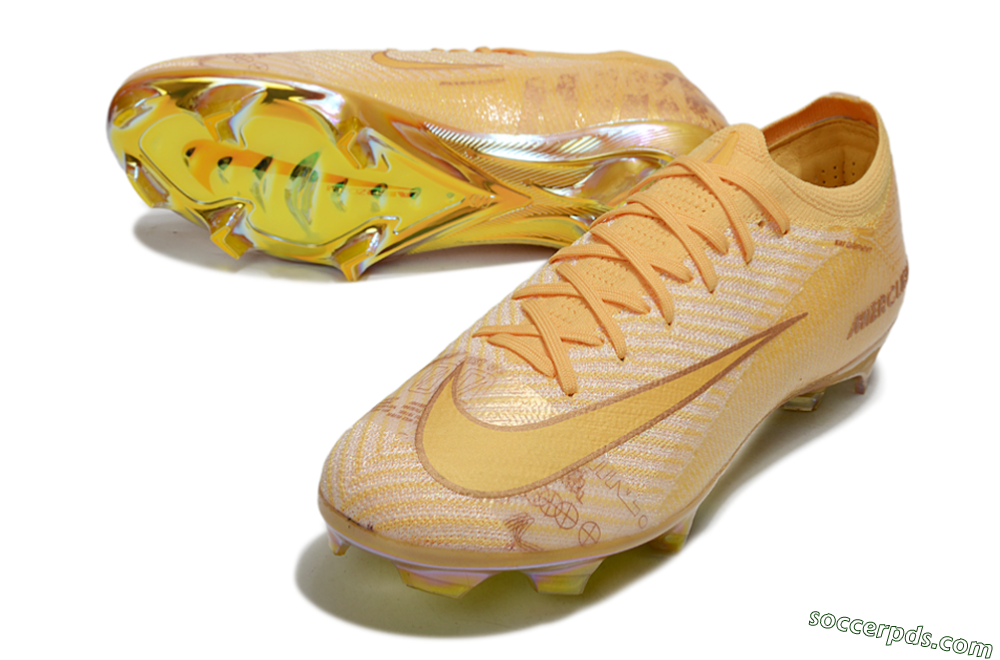 Nike Air Zoom Mercurial Vapor 16 Elite FG Low-Tops Football Boots - Gold/Gold 3