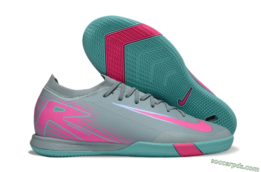 Nike Air Zoom Mercurial Vapor 16 Elite IC Low-Tops Football Shoes - Blue/Pink/White 1