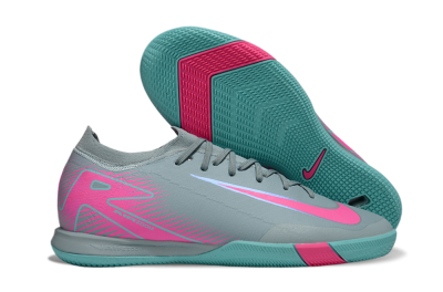 Nike Air Zoom Mercurial Vapor 16 Elite IC Low-Tops Football Shoes - Blue/Pink/White