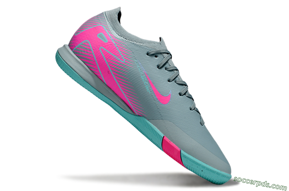 Nike Air Zoom Mercurial Vapor 16 Elite IC Low-Tops Football Shoes - Blue/Pink/White 4