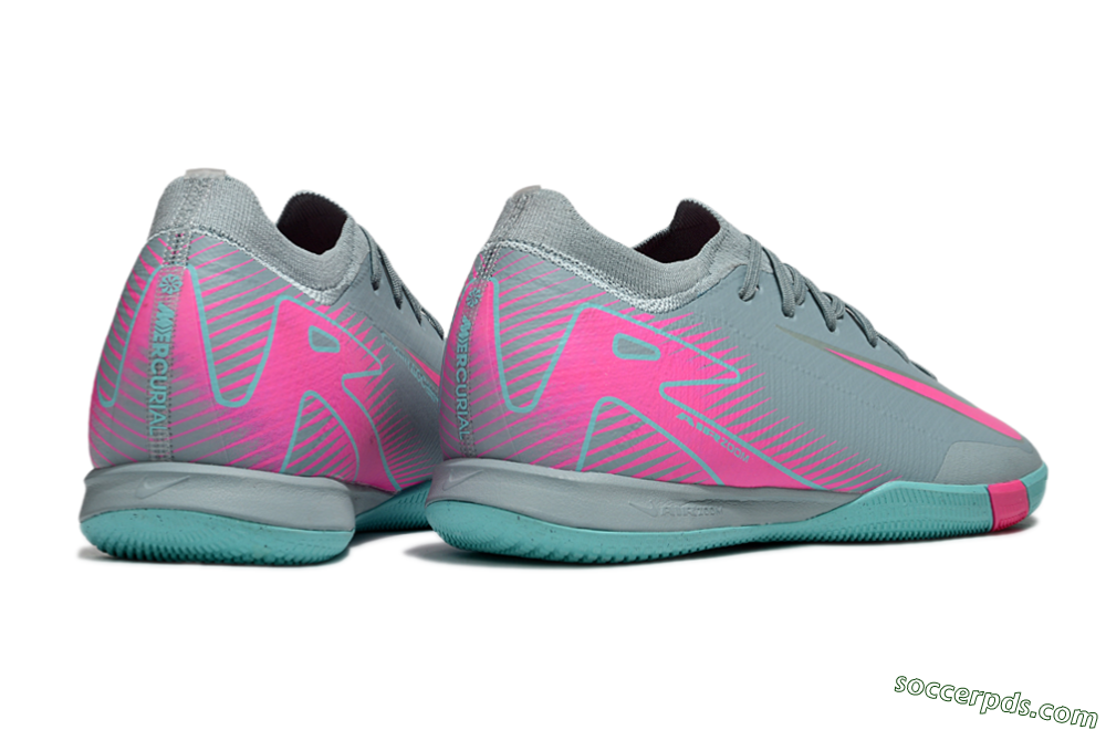 Nike Air Zoom Mercurial Vapor 16 Elite IC Low-Tops Football Shoes - Blue/Pink/White 6
