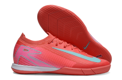 Nike Air Zoom Mercurial Vapor 16 Elite IC Low-Tops Football Shoes - Red/Jade/White