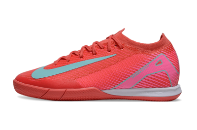 Nike Air Zoom Mercurial Vapor 16 Elite IC Low-Tops Football Shoes - Red/Jade/White