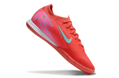 Nike Air Zoom Mercurial Vapor 16 Elite IC Low-Tops Football Shoes - Red/Jade/White