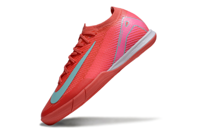 Nike Air Zoom Mercurial Vapor 16 Elite IC Low-Tops Football Shoes - Red/Jade/White