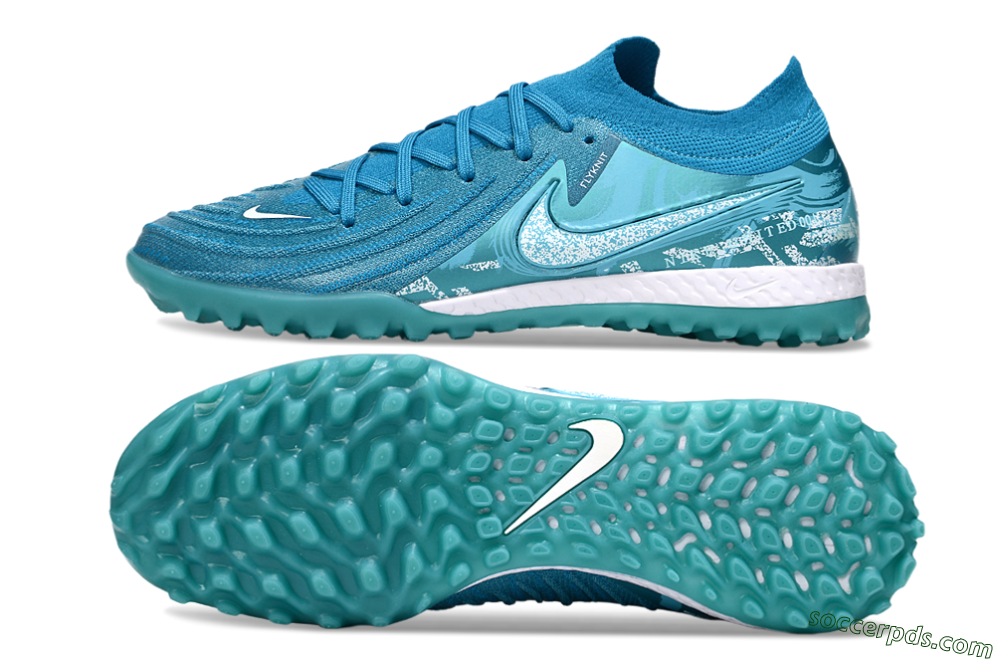 Nike Phantom GX 2 Elite TF Low-Tops Football Shoes - Blue/White 0