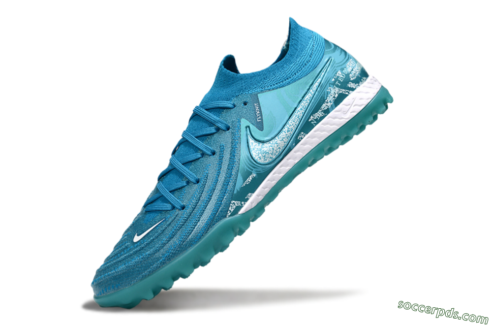 Nike Phantom GX 2 Elite TF Low-Tops Football Shoes - Blue/White 5
