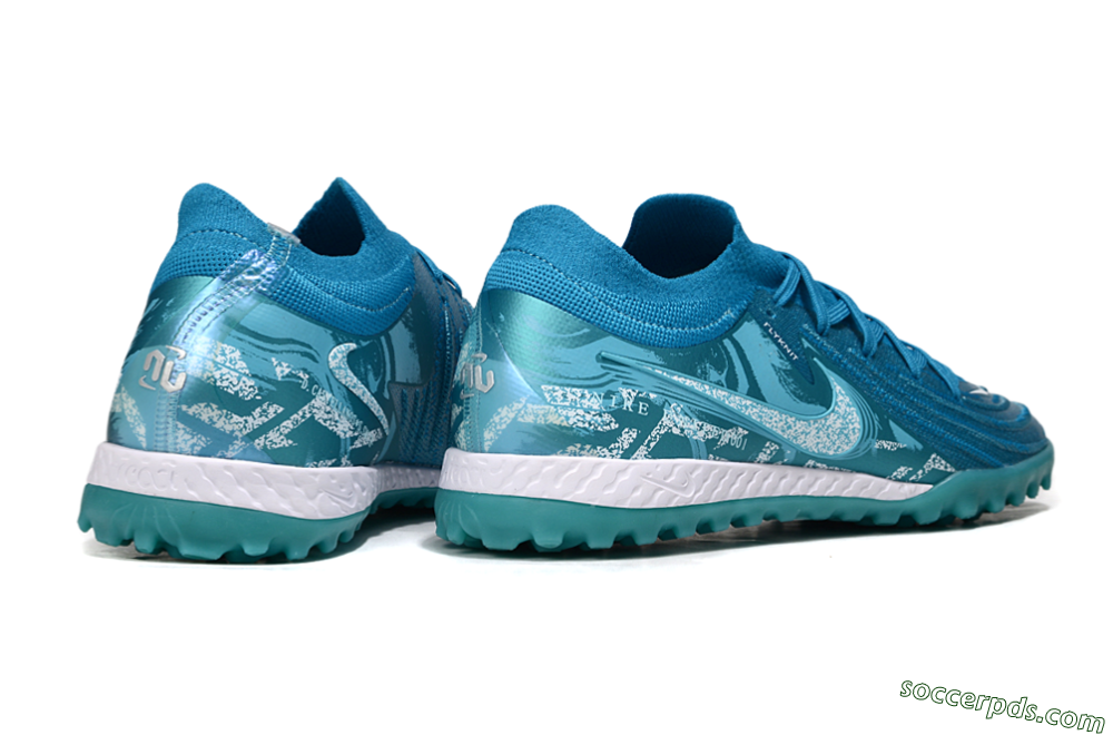 Nike Phantom GX 2 Elite TF Low-Tops Football Shoes - Blue/White 6