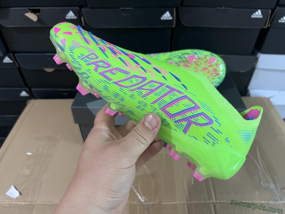 Adidas Predator Elite Laceless FG Low-Tops Football Boots - Yellow/Red/Purple