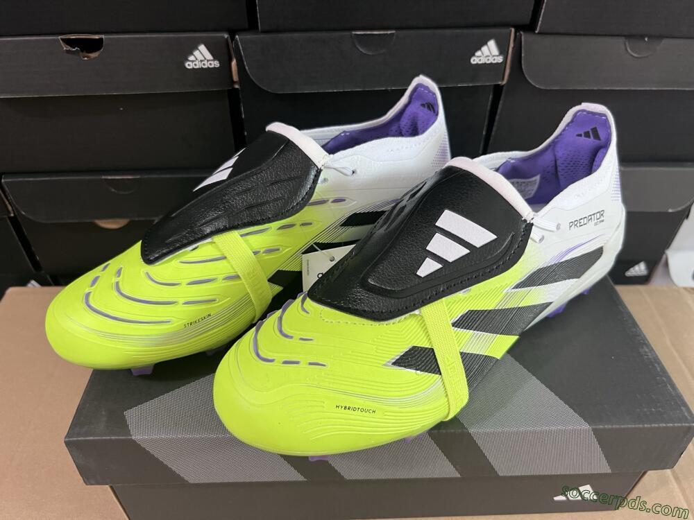 Adidas Predator 25 Elite Foldover Tongue FG Low-Tops Football Boots - Yellow/Black