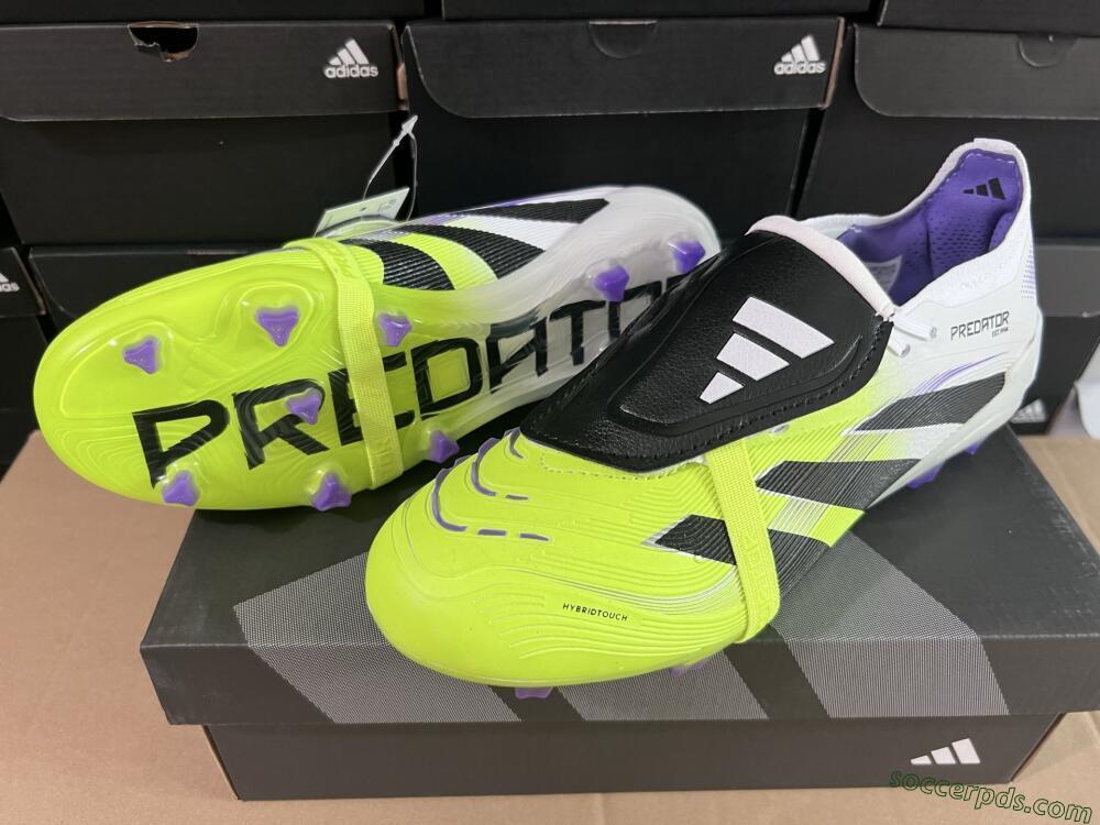 Adidas Predator 25 Elite Foldover Tongue FG Low-Tops Football Boots - Yellow/Black