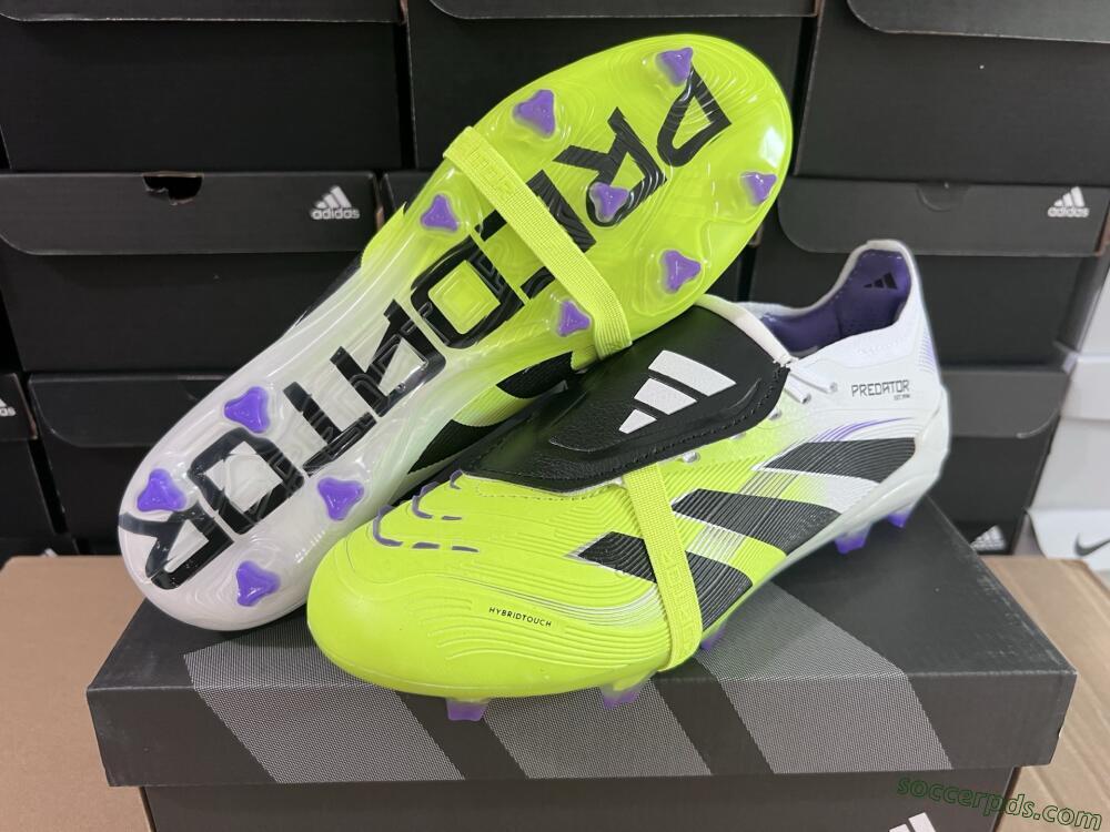 Adidas Predator 25 Elite Foldover Tongue FG Low-Tops Football Boots - Yellow/Black
