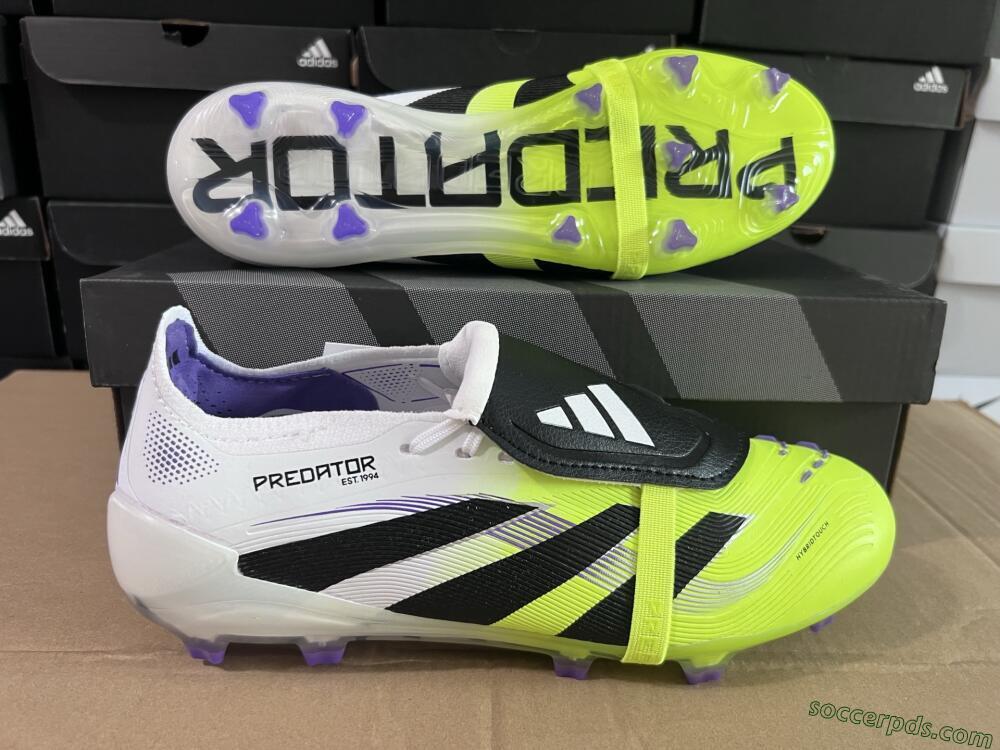 Adidas Predator 25 Elite Foldover Tongue FG Low-Tops Football Boots - Yellow/Black