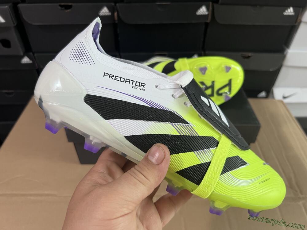 Adidas Predator 25 Elite Foldover Tongue FG Low-Tops Football Boots - Yellow/Black