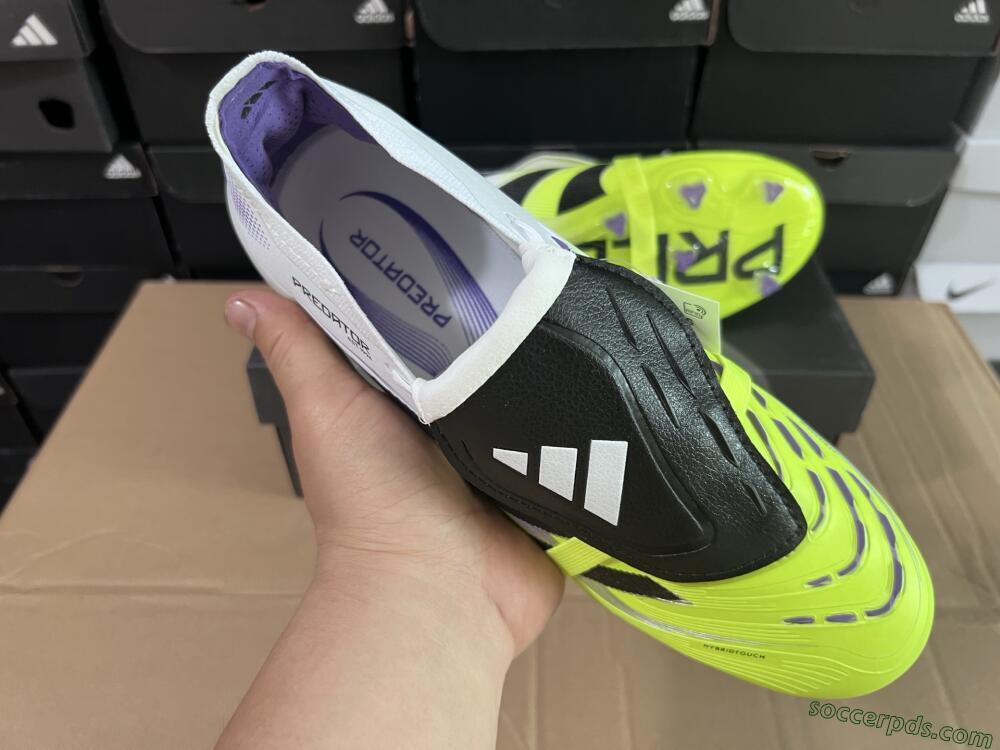 Adidas Predator 25 Elite Foldover Tongue FG Low-Tops Football Boots - Yellow/Black
