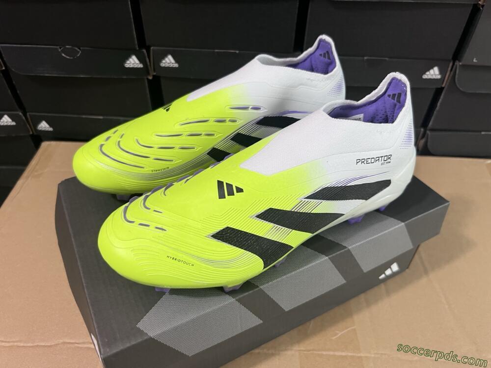 Adidas Predator Elite 25 Laceless FG Low-Tops Football Boots - Yellow/Black/White