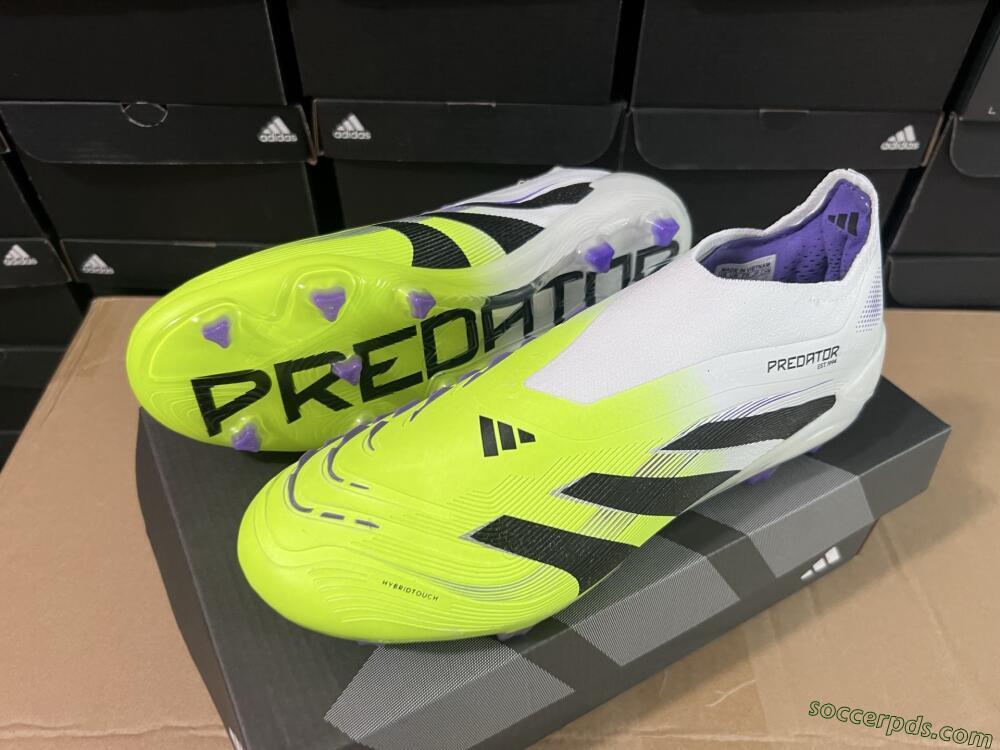 Adidas Predator Elite 25 Laceless FG Low-Tops Football Boots - Yellow/Black/White