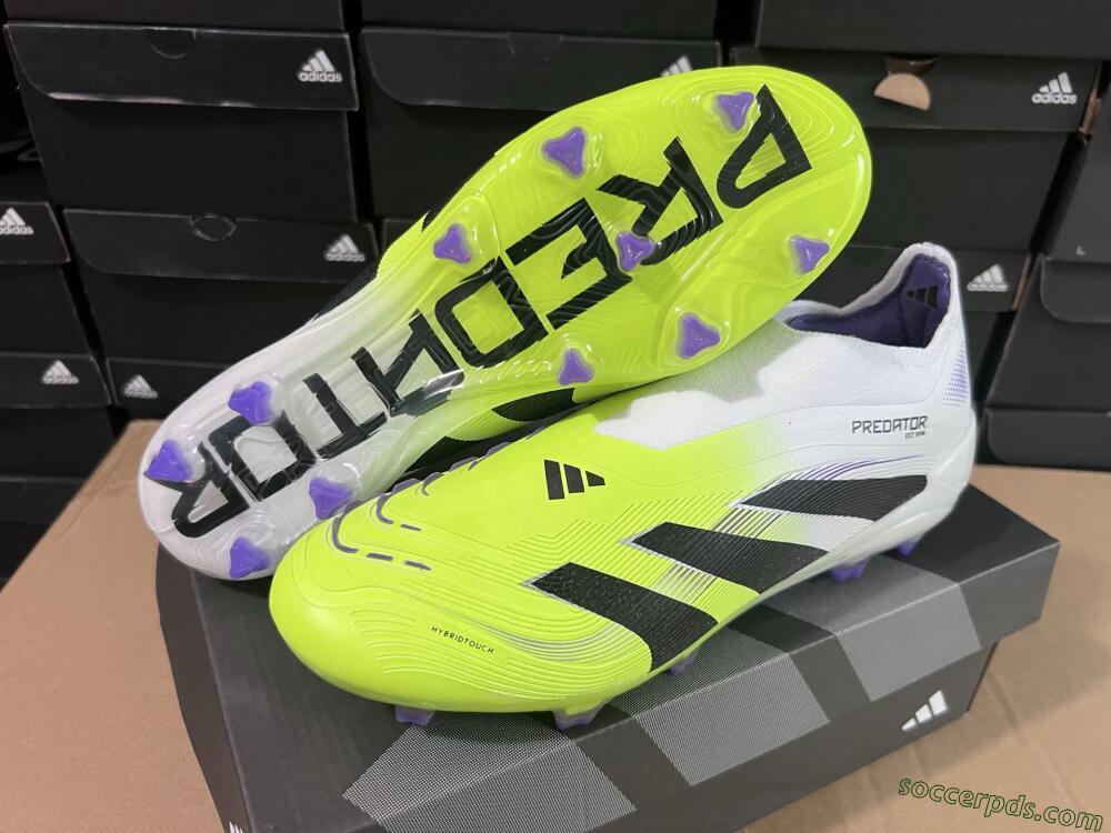 Adidas Predator Elite 25 Laceless FG Low-Tops Football Boots - Yellow/Black/White