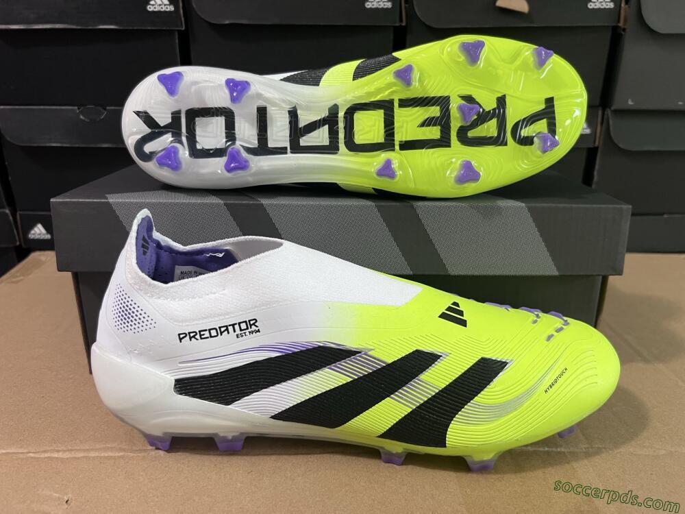 Adidas Predator Elite 25 Laceless FG Low-Tops Football Boots - Yellow/Black/White