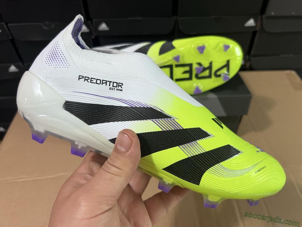 Adidas Predator Elite 25 Laceless FG Low-Tops Football Boots - Yellow/Black/White