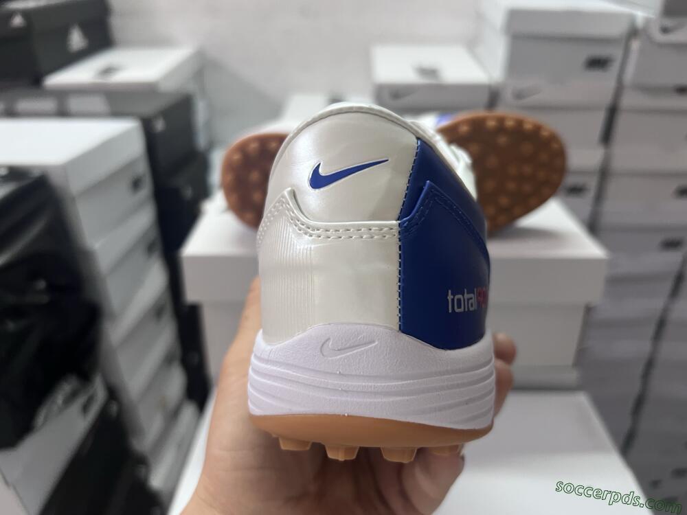Nike Total 90 II TF Low-Tops Football Shoes - Blue/White/Brown