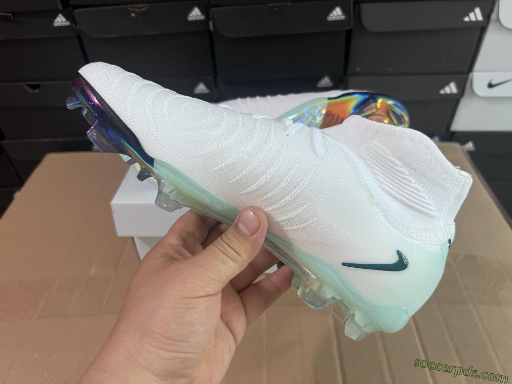 Nike Phantom Luna Elite NU FG Low-Tops Football Boots - White/Black/Jade