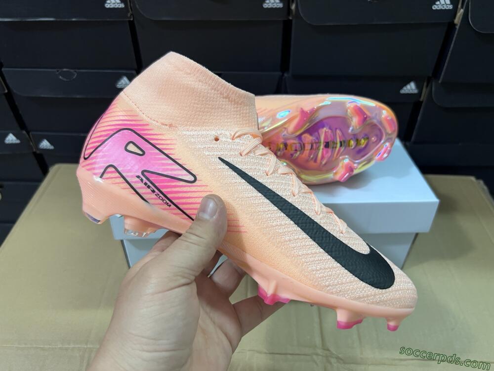 Nike Air Zoom Mercurial Superfly 10 Elite FG High-Tops Football Boots - Pink/Black
