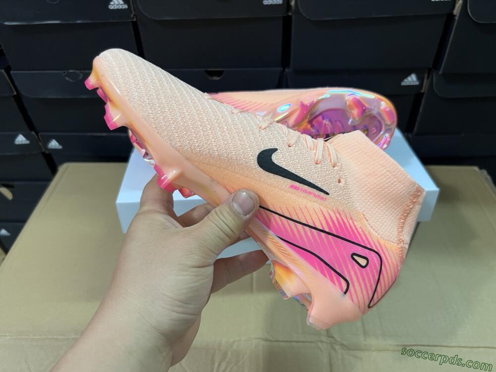 Nike Air Zoom Mercurial Superfly 10 Elite FG High-Tops Football Boots - Pink/Black