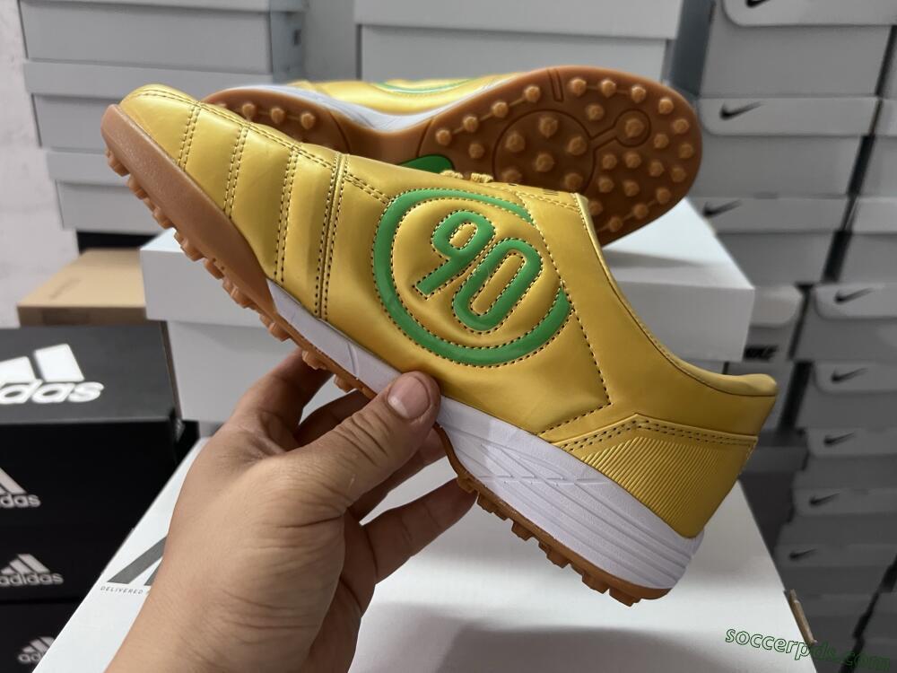 Nike Total 90 II TF Low-Tops Football Shoes - Gold/Yellow/White