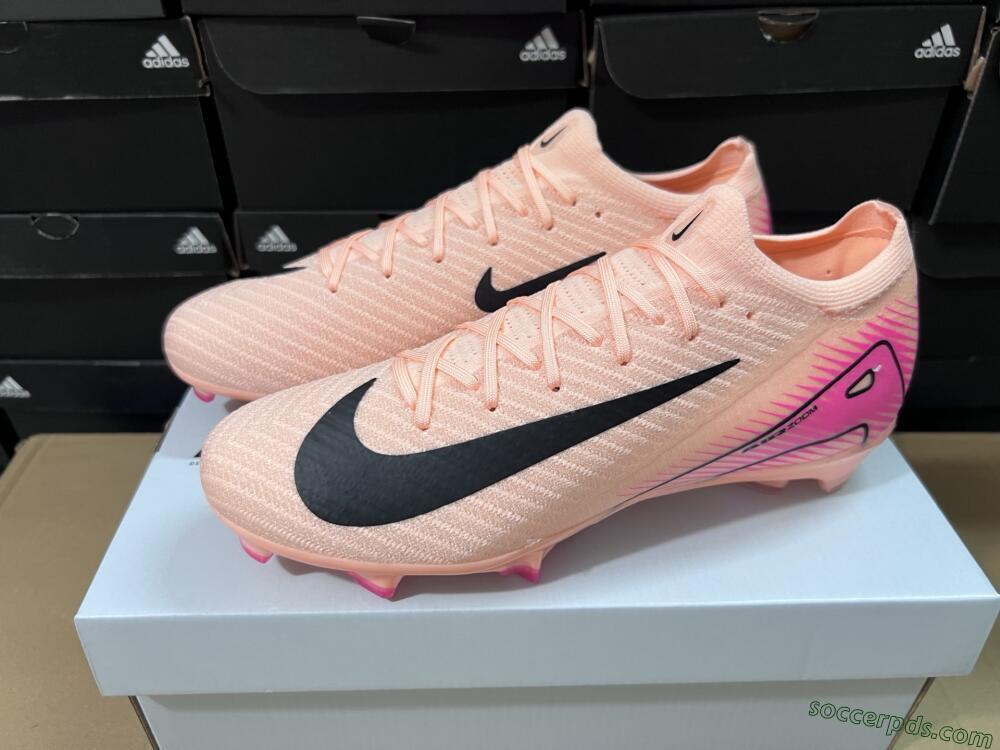 Nike Air Zoom Mercurial Vapor 16 Elite FG Low-Tops Football Boots - Pink/Black/Gold