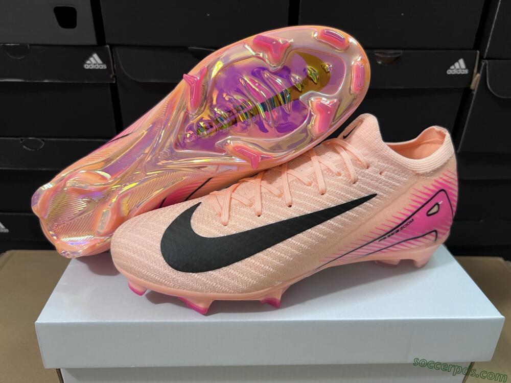 Nike Air Zoom Mercurial Vapor 16 Elite FG Low-Tops Football Boots - Pink/Black/Gold