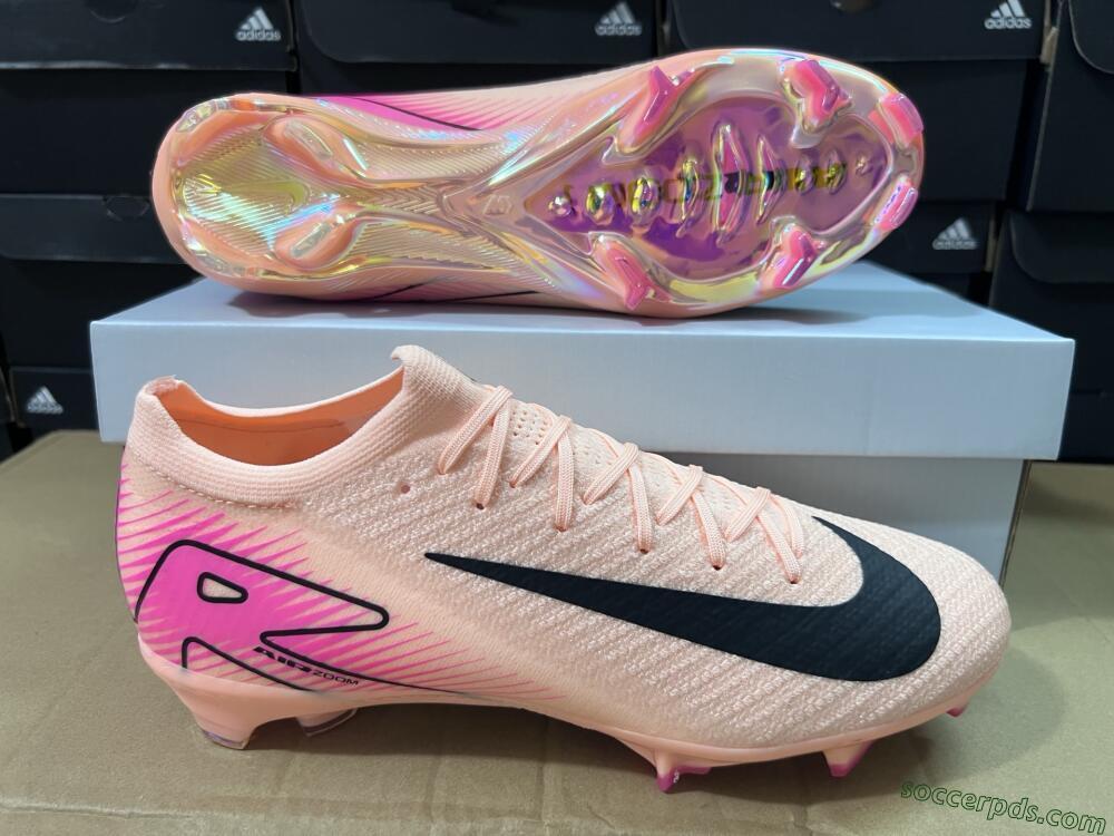 Nike Air Zoom Mercurial Vapor 16 Elite FG Low-Tops Football Boots - Pink/Black/Gold