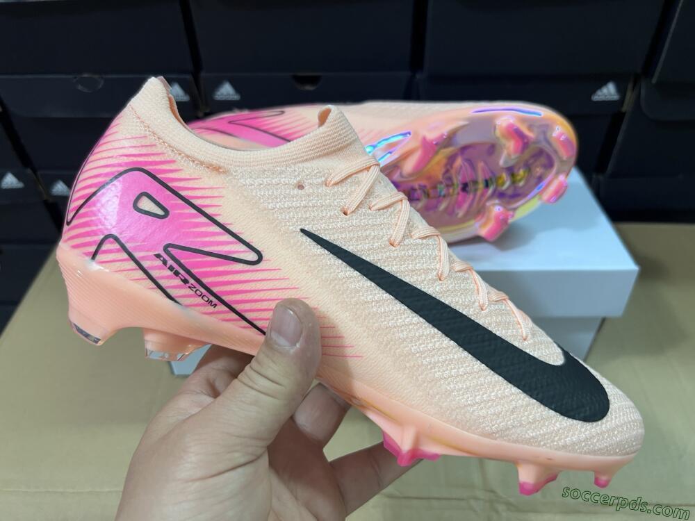 Nike Air Zoom Mercurial Vapor 16 Elite FG Low-Tops Football Boots - Pink/Black/Gold