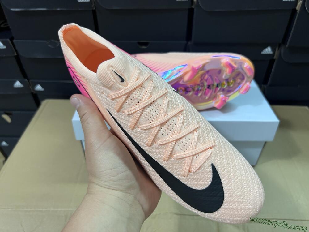 Nike Air Zoom Mercurial Vapor 16 Elite FG Low-Tops Football Boots - Pink/Black/Gold