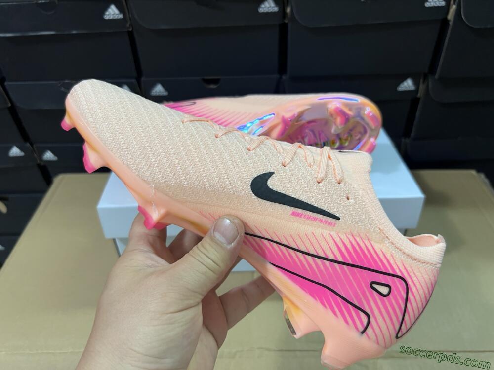 Nike Air Zoom Mercurial Vapor 16 Elite FG Low-Tops Football Boots - Pink/Black/Gold
