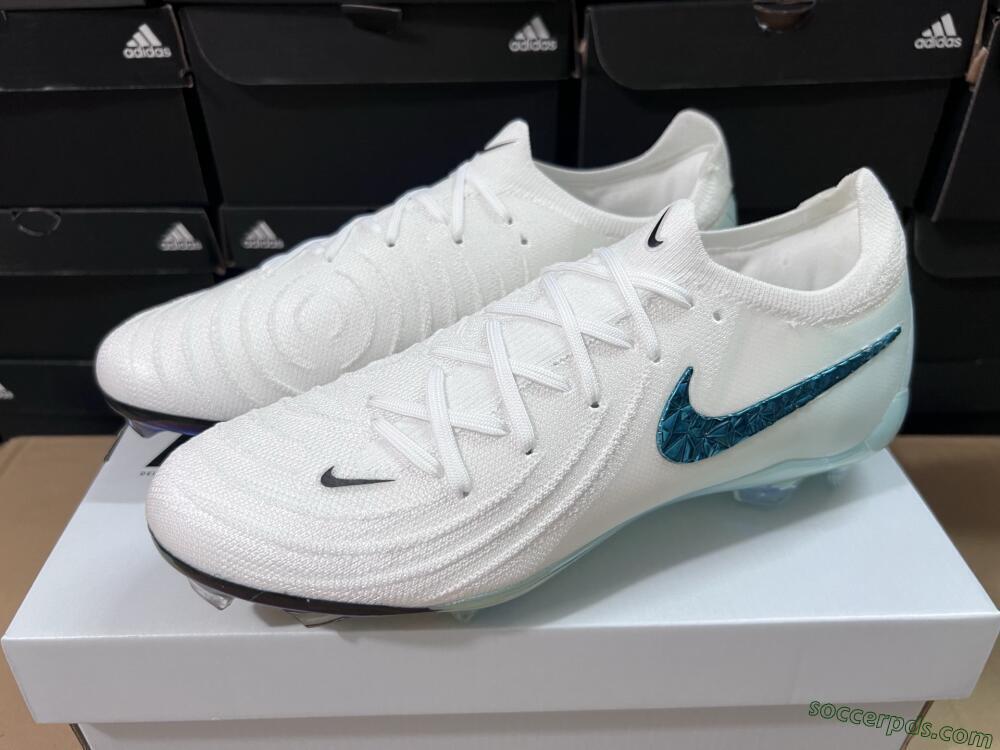 Nike Phantom GX 2 Elite FG Low-Tops Football Boots - White/Black/Jade