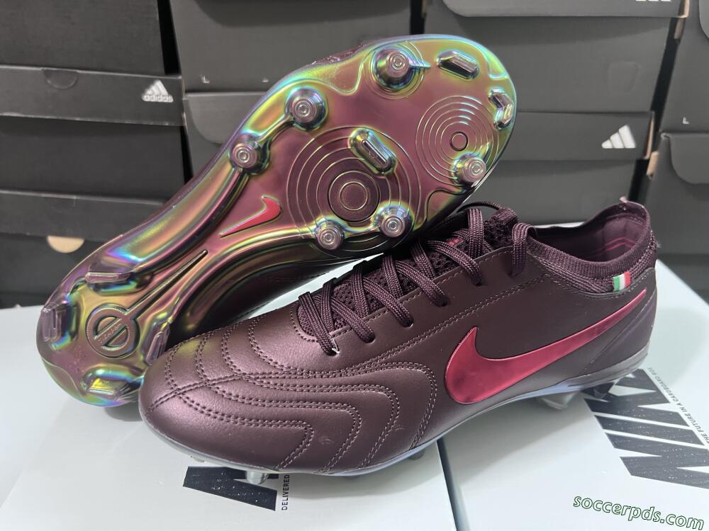 Nike Tiempo Legend 10 Elite FG Low-Tops Football Boots - Red/Gold