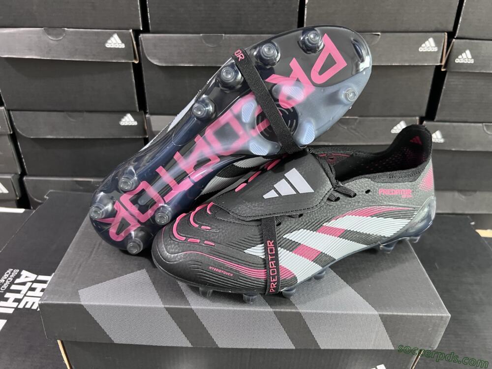 Adidas Predator Elite Foldover Tongue FG Low-Tops Football Boots - Black/White/Red
