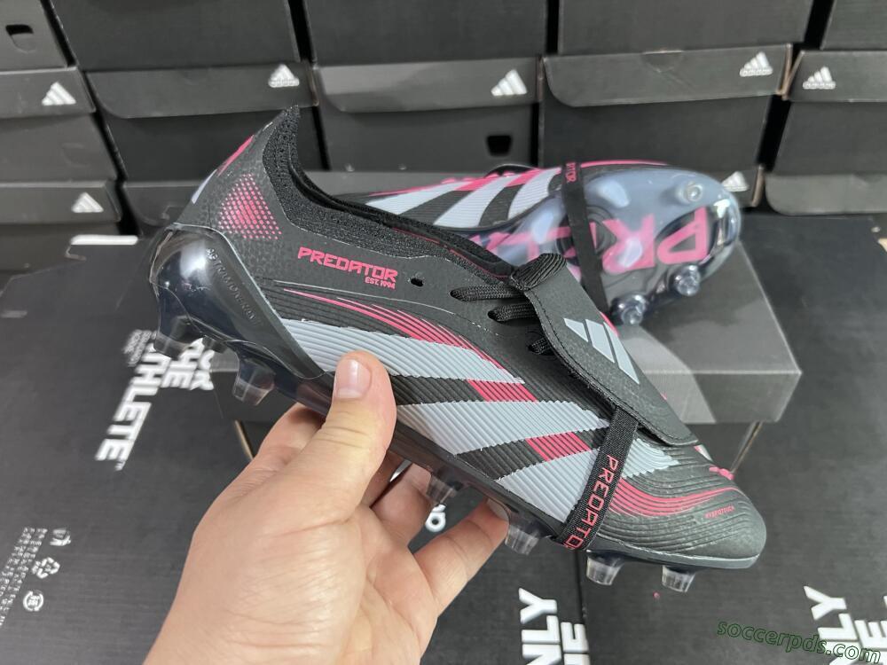 Adidas Predator Elite Foldover Tongue FG Low-Tops Football Boots - Black/White/Red