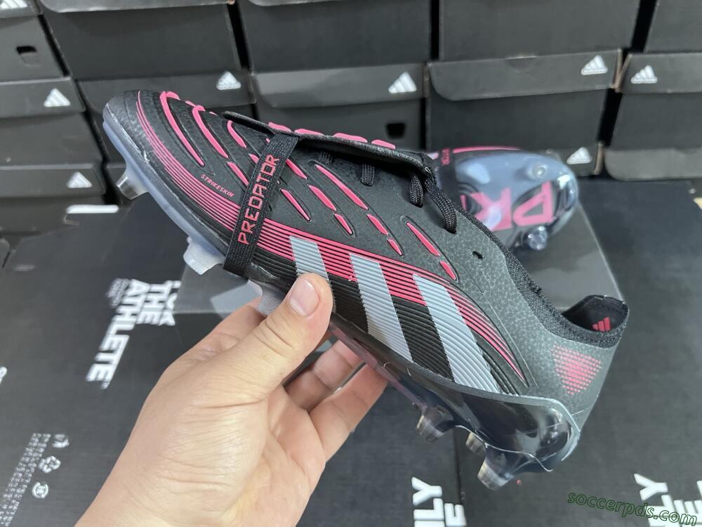 Adidas Predator Elite Foldover Tongue FG Low-Tops Football Boots - Black/White/Red