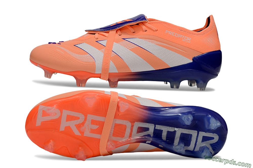 Adidas Predator Elite 25 Foldover Tongue FG Low-Tops Football Boots - Orange/Purple/Blue 0