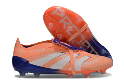 Adidas Predator Elite 25 Foldover Tongue FG Low-Tops Football Boots - Orange/Purple/Blue