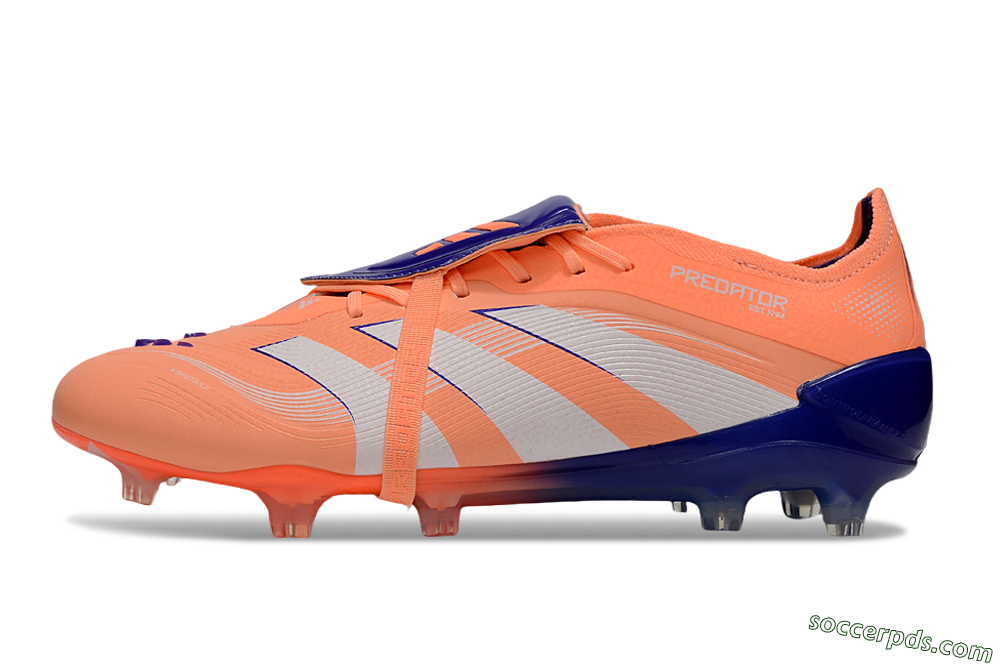Adidas Predator Elite 25 Foldover Tongue FG Low-Tops Football Boots - Orange/Purple/Blue 2