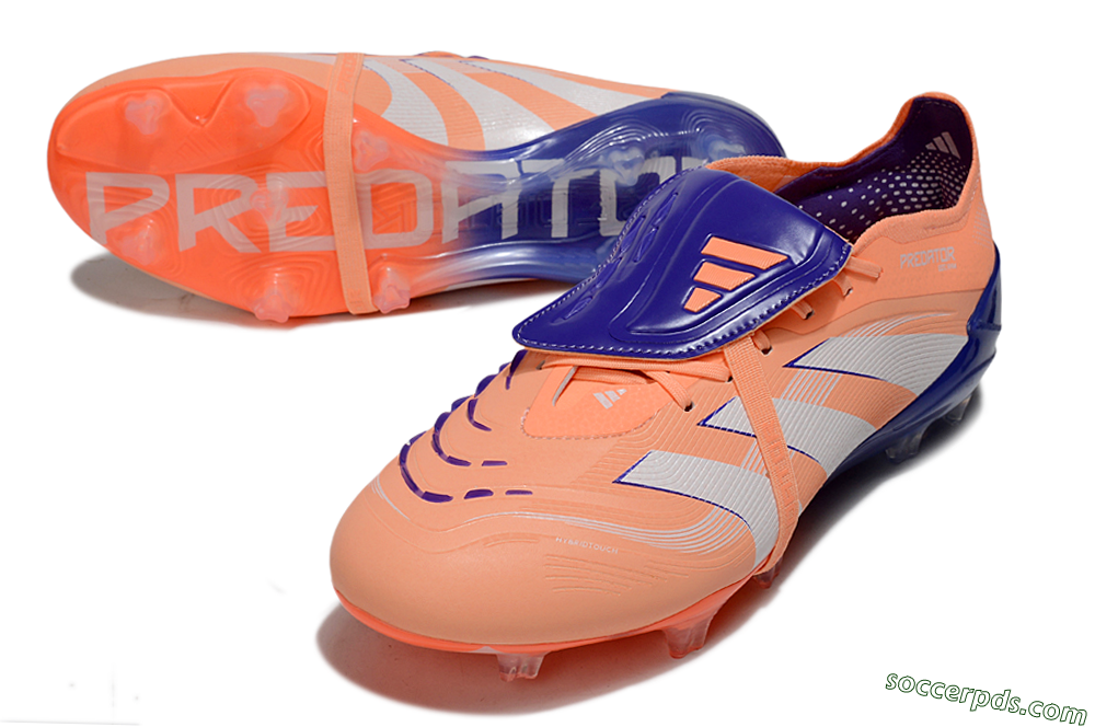Adidas Predator Elite 25 Foldover Tongue FG Low-Tops Football Boots - Orange/Purple/Blue 3